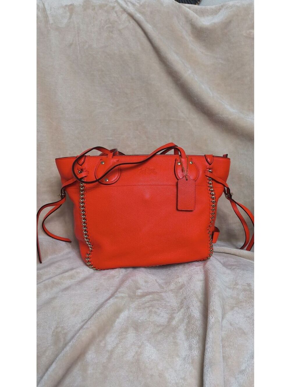 59. Coach 2014 Tatum Tote with Whiplash Detail